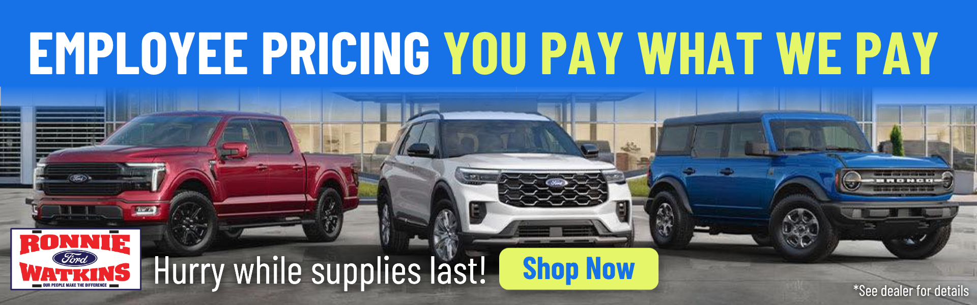 You Pay What We Pay